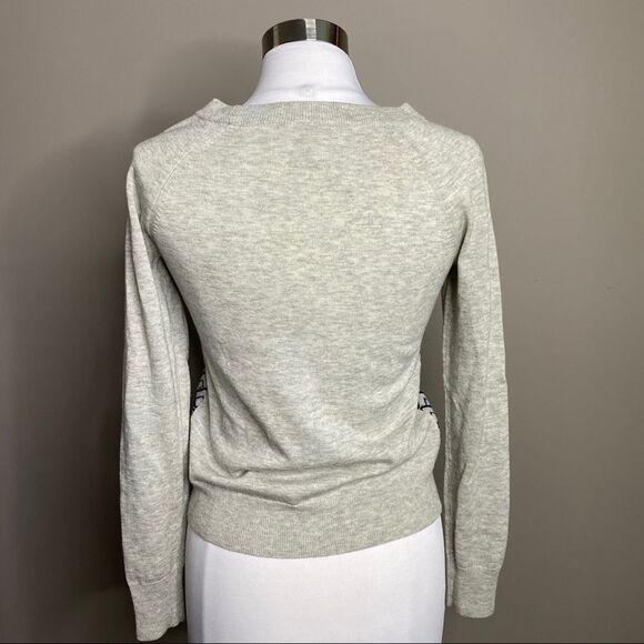 Banana republic Mirror Mosaic Embellished Sparkly Neutral Knit Pullover Sweater - Picture 3 of 6